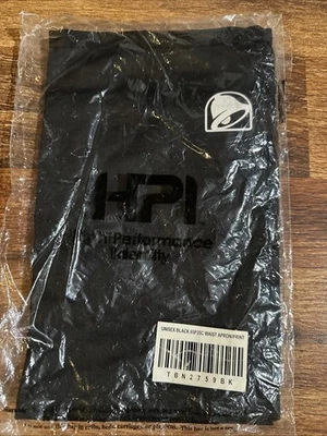 TACO BELL CREW UNIFORM BLACK COTTON TWILL TIE BACK WAIST APRON UNISEX New - Image 1 of 4