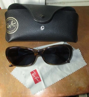 GAFAS DE SOL VINTAGE EUC RAY BAN PARA MUJER RB 4061 642/57 IMITACIÓN BRILLANTE TORTUGA ITALIA Foto 1 de 4