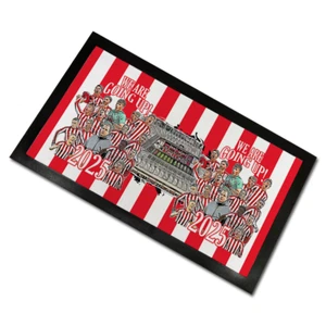 Sunderland Promoted 2025 Bar Runner Mat Design 1 Sunderland Man Cave Bar Gift - Picture 1 of 6