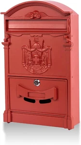Wall Mount Mailbox, Large Capacity Mailbox for Outside,Aluminum and Galvanized S - Picture 1 of 7