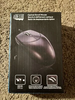 ADESSO HC-3003US 3BTN OPTICAL WHEEL MOUSE USB 5M CLICKS KEY BUILT-IN SCROLL WHEE - Image 1 of 4