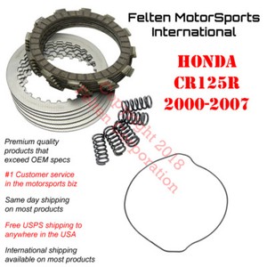 Honda CR125R CR125 Clutch Kit Set Disks Discs Springs Gasket CR 125 125R 00-07