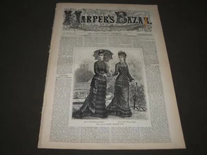1878 SEPTEMBER 7 HARPER'S BAZAR MAGAZINE - BEAUTIFUL ILLUSTRATIONS - O 804I - Picture 1 of 5