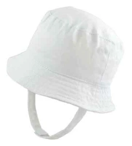 Baby Sun Hat Cotton Chin Strap Summer Cap wide brim UV Protection for Girl Boy - Picture 1 of 37