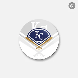 Imán decorativo redondo Kansas City Royals MLB | 4"" X 4 - Imagen 1 de 2