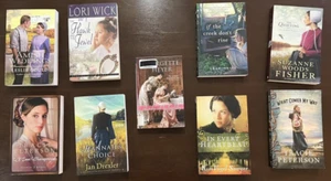 * Amish Religious Novels Various Authors lot 9 Paperback Book Heyer Gould Wick - Picture 1 of 9