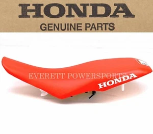 New Red Seat White "Honda" TRX250 X EX Sportrax 2006-2024 Genuine OEM Saddle#G22 - Picture 1 of 6