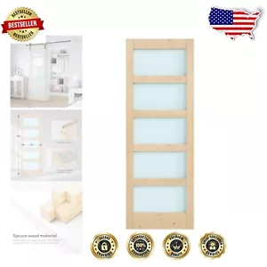 Functional and Stylish 32x84" Sliding Closet Door with Scratch-Resistant Glass - Picture 1 of 10