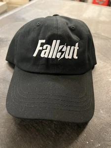 Fallout Hat Mens Black Cap Adjustable Strap Back Bethesda New Vegas Nuka Cola - Picture 1 of 4