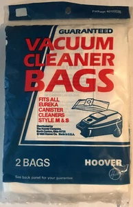 Genuine Hoover ~ Vacuum Cleaner Bags ~ 40100516 ~ 2 bags ~ Brand New ~ Sealed - Picture 1 of 2