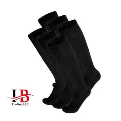 6-12 pares de meias masculinas de algodão para diabéticos sobre a panturrilha compressão joelho alto - Imagem 1 de 2