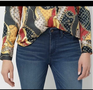 Laurie Felt Regular Silky Denim Ankle Skinny Zip Fly Jeans Brushed Medium XSmall - Picture 1 of 4
