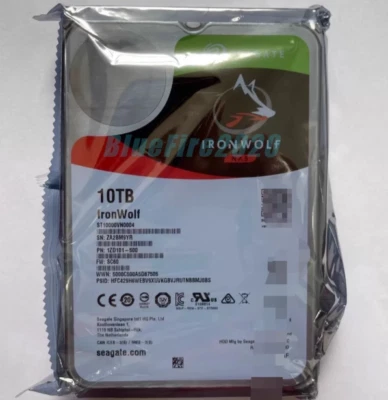 Seagate IronWolf 10TB ST10000VN0004 7200U/min 256MB SATA III 3.5 in Hard Drive - Image 1 of 2