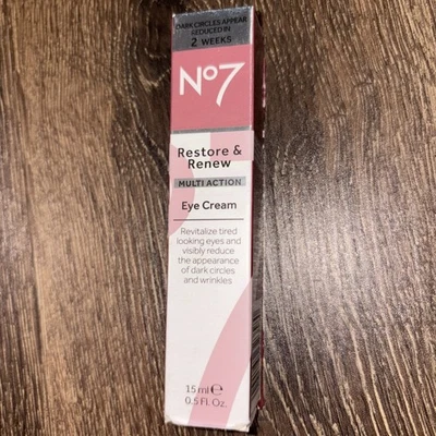 Crema de ojos multiacción No 7 Restore & Renew 15 ml 0,5 fl oz Foto 1 de 4