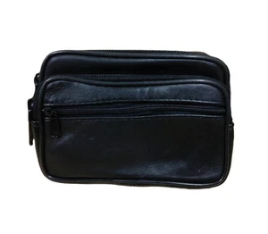 Kameratasche Gürteltasche Handytasche Mehrzwecktasche Rinder Leder 12 x 10 x 3cm - Picture 1 of 2