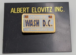 Washington DC License Plate A City Capitol WASH D.C. Lapel Pin - Picture 1 of 4