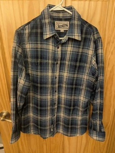 Schott Brothers Heavy Cotton Hemd - blau kariert - L - Bild 1 von 9