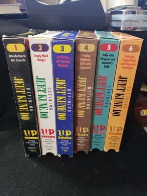 6 VHS SET Defining Jeet Kune Do martial arts instructions by Burton Richardson Foto 1 de 4