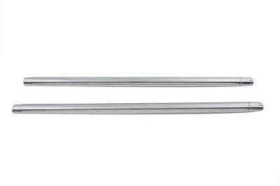 Chrome 35mm Fork Tube Set 25-1/4 inch Total Length fits Harley Davidson - Image 1 of 2