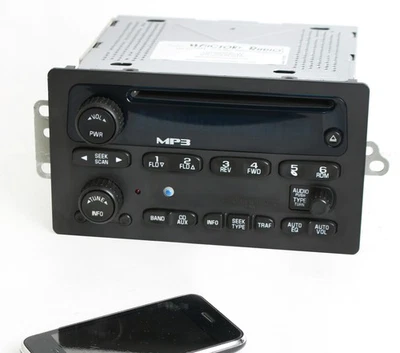 Chevrolet GMC Buick AM FM 2005-12 reproductor de CD radio con actualización Bluetooth 15216905 Foto 1 de 4