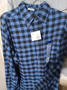 Basic Editions *Heritage* Mens Flannel Long Sleeve Button Up Shirt - Size Medium - Picture 1 of 13