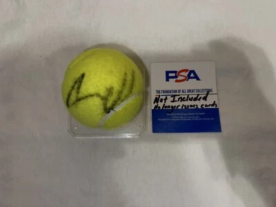 Pelota de tenis Wilson 3 firmada por Andy Murray Major Champ Legend PSA/DNA Foto 1 de 2