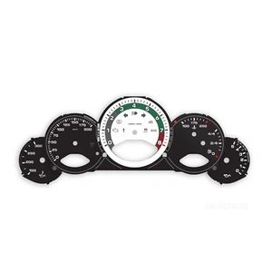Juego de esferas retro negro blanco Porsche 911 997.1 Carrera (S, 4, 4S) calibre caras - Imagen 1 de 1