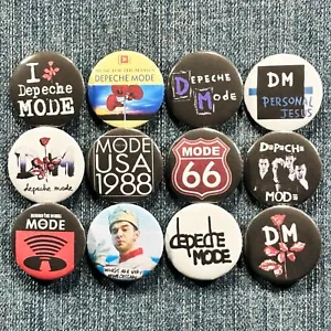DEPECHE MODE 80s 90s Música 1.5" Tamaño Pinback Botones Nueva Onda Sintetizador Pop, 12 Pines - Imagen 1 de 5