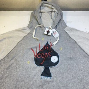 NEW NWT LOST VEGAS TIM BURTON ART NEON MUSEUM HOODIE HOODED SWEATSHIRT Sz Mens L - Picture 1 of 4