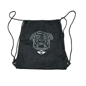 MINI Cooper Drawstring Backpack Unisex Men Small Bulldog Logo Car Lined Black - Picture 1 of 11