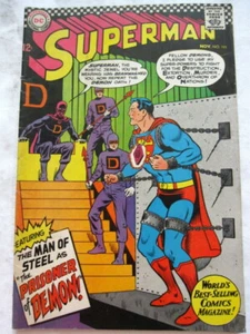 DC Comics SUPERMAN #191 novembre 1966 Il prigioniero del demone VF o un VF+ 8.0 - Foto 1 di 9