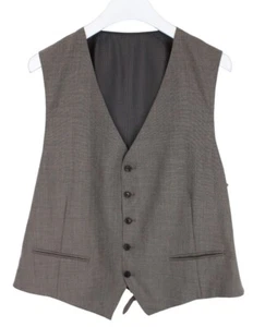 SUITSUPPLY Ferrara Waistcoat Men's UK 48 Wool V Neck Melange Pattern Button - Picture 1 of 6