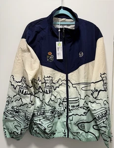 Sergio Tacchini Monte Carlo Track Men’s Maritime Blue Jacket. Size: XL NWT - Picture 1 of 9