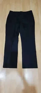 NWOT JM Collection Deep Black No Gap WaistBand Tummy Control Trousers,pants 14 - Picture 1 of 8