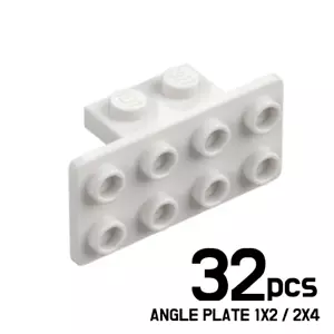 LEGO Lote de 32 PLACA ANGULAR 1X2 / 2X4 COLOR BLANCO 6158058 21731 - Imagen 1 de 1
