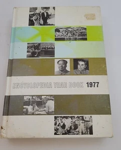 Encyclopedia Year Book by Grolier, year 1977, Hardcover Book Pictures - Imagen 1 de 4