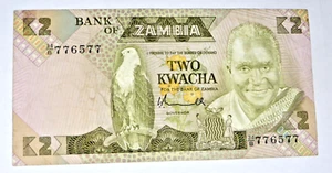 Zambia  (Bank of Zambia)  Two Kwacha  34/B 776577 Banknote - Bild 1 von 2