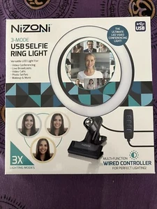 Nizoni 3 Mode Usb selfie ring light new - Photo 1 sur 3