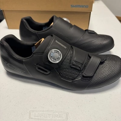Zapatos de bicicleta de carretera Shimano RC5 (RC502) de fibra de carbono para hombre talla BOA 46 EUR, US 11,2 Foto 1 de 4