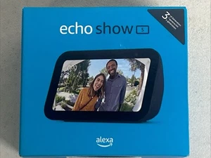 Fabrikneu/versiegelt Alexa EchoShow 5 3. Gen - Anthrazit - Bild 1 von 1