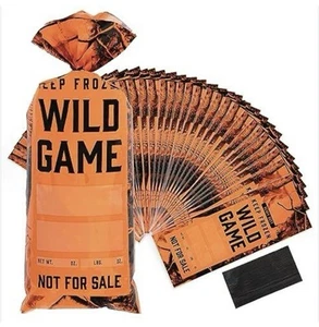 200 Pack Wild Game Freezer Bags for Ground Meat or Venison 10”x 4 1/4” HeavyDuty - Picture 1 of 5