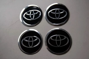 Rare Alloy Wheel Center Cap Hub Lid 60mm Diameter Logo Sticker Fits Toyota - Picture 1 of 7