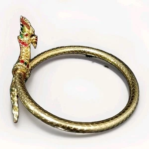 Naga seltenes Armband Amulett Nakee Edelstein Armreif gelbvergoldet hochwertig - Bild 1 von 4