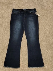 Democracy Dina Denim Ab Solution Elastic Waist Casual Jeans Sz 14P - NWT - Picture 1 of 17