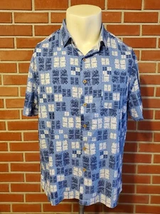 Nat Nast Silk Blend Luxury Originals Blue Short Sleeve Button Front XL Shirt EUC - Picture 1 of 9