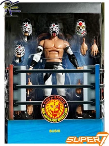 Super 7 New Japan Pro Wrestling Wave 2 Ultimates Bushi Action Figure Brand New - Picture 1 of 4