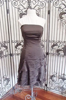 VESTIDO DE CÓCTEL A10 ALVINA VALENTA 9788 TALLA 10 CHOCOLATE $129 Foto 1 de 4