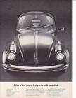 1970 Vw Volkswagen Beetle Ad / Great Photo