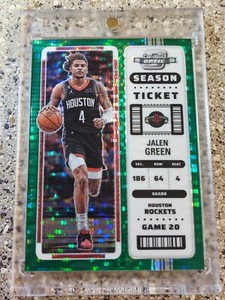 2022-23 Panini Contenders Optic Jalen Green Green Pulsar Season Ticket SSP /25📈