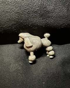 Vintage pewter poodle figurine 2” - Bild 1 von 2